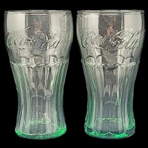 SET OF 2 COCA-COLA SODA FOUNTAIN GLASSES